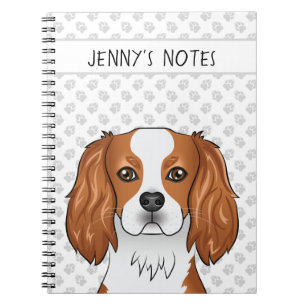 Blenheim Cavalier King Charles Spaniel & Text Notizblock