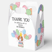 Blenheim Cavalier King Charles Spaniel Vielen Dank Geschenkschachtel (Geöffnet)