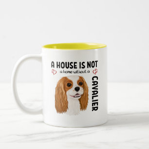 Blenheim Cavalier King Charles Spaniel  Zweifarbige Tasse
