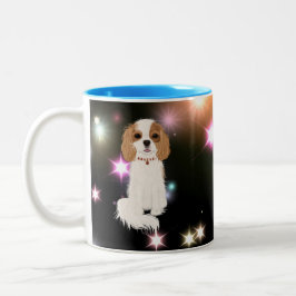 Blenheim Cavalier King Charles Spaniel Zweifarbige Tasse