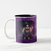 Blenheim Cavalier King Charles Wizard Zweifarbige Tasse (Links)