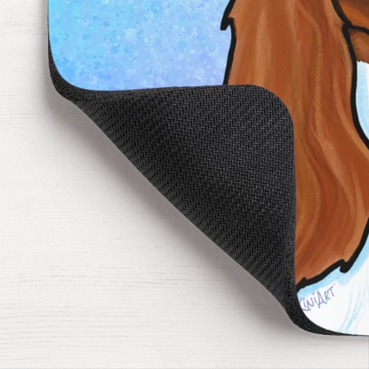 Blenheim Cavalier Spaniel Dog Mousepad (Ecke)