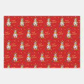 Blenheim Cavalier Weihnachtsgeschenk Wrap Geschenkpapier Set (Vorderseite 2)