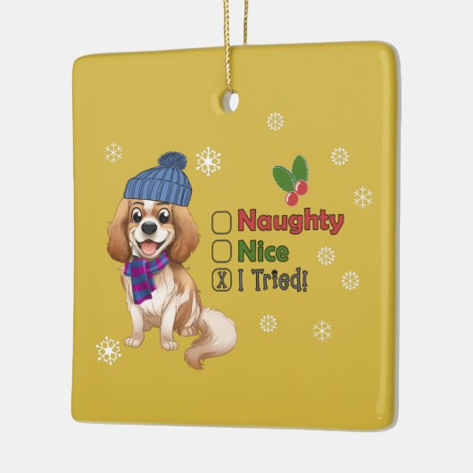 Blenheim Cavalier Weihnachtsschmuck (Links)