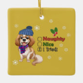 Blenheim Cavalier Weihnachtsschmuck (Vorderseite)