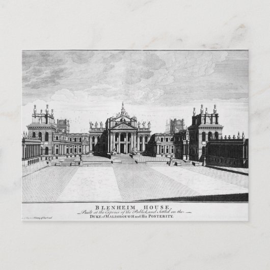Blenheim Palace Postkarte (Vorderseite)