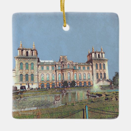 Blenheim Palace - Vintag Keramikornament (Vorderseite)