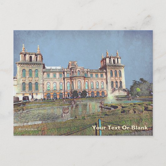 Blenheim Palace - Vintag Postkarte (Vorderseite)