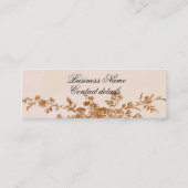 Blenheim Rose, Blumenblattrosa Mini Visitenkarte (Rückseite)