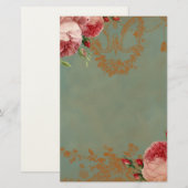 Blenheim-Rose Briefpapier (Vorne/Hinten)