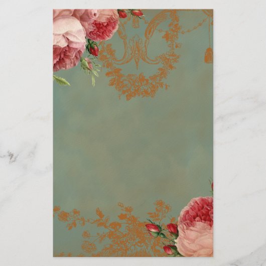 Blenheim-Rose Briefpapier (Vorderseite)