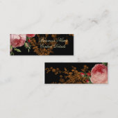 Blenheim Rose, noir Mini Visitenkarte (Vorne/Hinten)