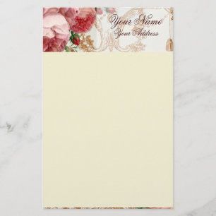 Blenheim Rose - Sommer-Himmel - personalisiert Briefpapier