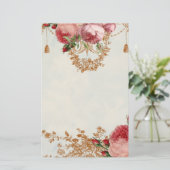 Blenheim Rose Sommer-Himmel - persönlich Briefpapier (Stehend Vorderseite)