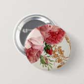Blenheim-Rose - Sommerhimmel Button (Vorne & Hinten)