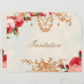 Blenheim Rose - Summer Sky Landschaft Einladung (Vorne/Hinten)