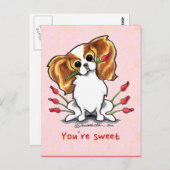 Blenheim Sweetheart Personalisiert Postkarte (Vorne/Hinten)