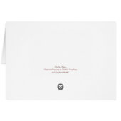 Blenheim/Tricolor Cavalier Spanier Weihnachtskarte (Rückseite Horizontal)