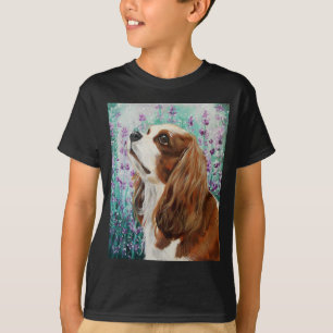 Blenheim unbekümmerter Königcharles Spaniel T-Shirt