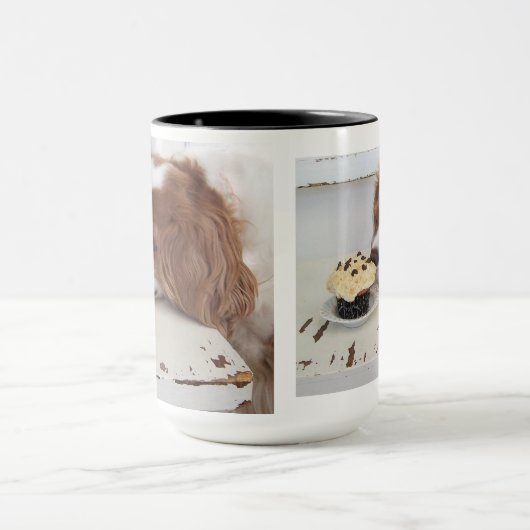 Blenheim unbekümmerter Königcharles Spaniel Tasse (Zentrum)