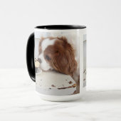 Blenheim unbekümmerter Königcharles Spaniel Tasse (Vorderseite Links)