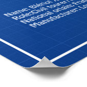 Bleriot XI - Flugzeugkonzeption Zeichnend Pläne AD Poster (Ecke)