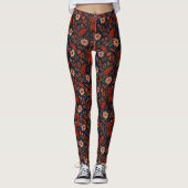 Blerta 3 - Blumenmuster Leggings (Vorderseite)