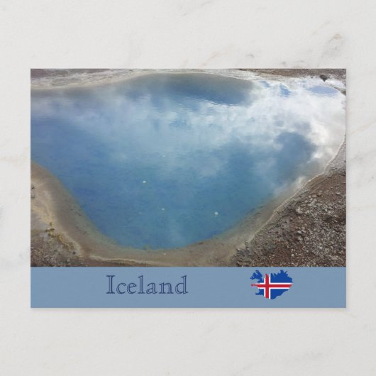 Blesi Hot Spring, Haukadalur, Island Postkarte (Vorderseite)