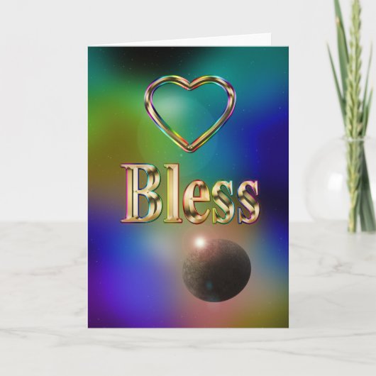Bless Blue Kosmos Regenbogenkonstellation Planet Karte (Vorderseite)