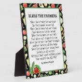 Bless das Bauer Gedicht Plaque Fotoplatte (Seite)