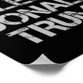 Bless Donald Trump T Shirt Poster (Ecke)