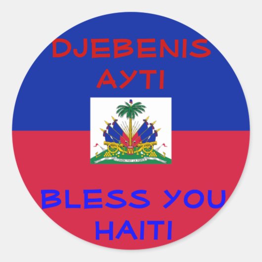 Bless Haiti Aufkleber (Vorderseite)