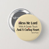 Bless Me Lord Nurses Gebet Button (Vorne & Hinten)