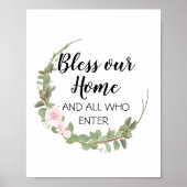 Bless our home poster (Vorne)