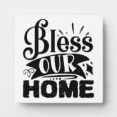 Bless Our Zuhause Erntedank Plaque Fotoplatte (Vorderseite)