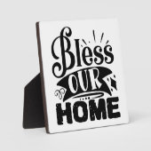 Bless Our Zuhause Erntedank Plaque Fotoplatte (Vorderseite)