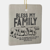 Bless Scripture Keramikornament (Rechts)