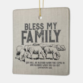 Bless Scripture Keramikornament (Links)