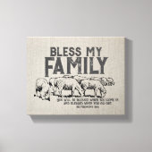 Bless Scripture Leinwanddruck (Vorderseite)