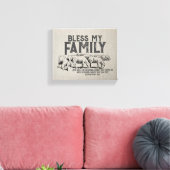 Bless Scripture Leinwanddruck (Insitu (Wohnzimmer))