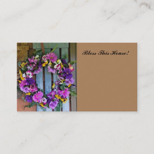 BLESS THE HOUSE - FLORIST CARD BEGLEITKARTE (Vorderseite)
