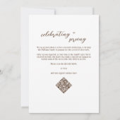 Bless the Nest Faith Baby Shooting Nesting Party Einladung (Rückseite)