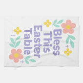 Bless This Easter Table Floral Towel 2026 Geschirrtuch (Horizontal)