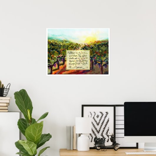 Bless uns Oh Lord Prayer Poster (Heimbüro)