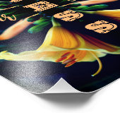 Bless unsere Zuhause Lily Blume Abstrakt 8x10 Fotodruck (Ecke)