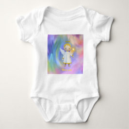 'Bless You´ Regenbogen-weiße Babykarosserie Baby Strampler