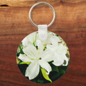 Bless You-White Lilies_ Schlüsselanhänger (Vorderseite)