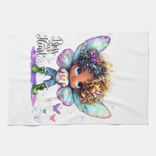 Bless Your Heart Lil' Fairy Kitchen Handtücher (Horizontal)