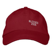 Blessed 2026 Personalized Embroidered Hat Bestickte Baseballkappe (Vorderseite)