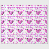 BLESSED 75. GEBURTSTAG GESCHENKPAPIER (Flach)